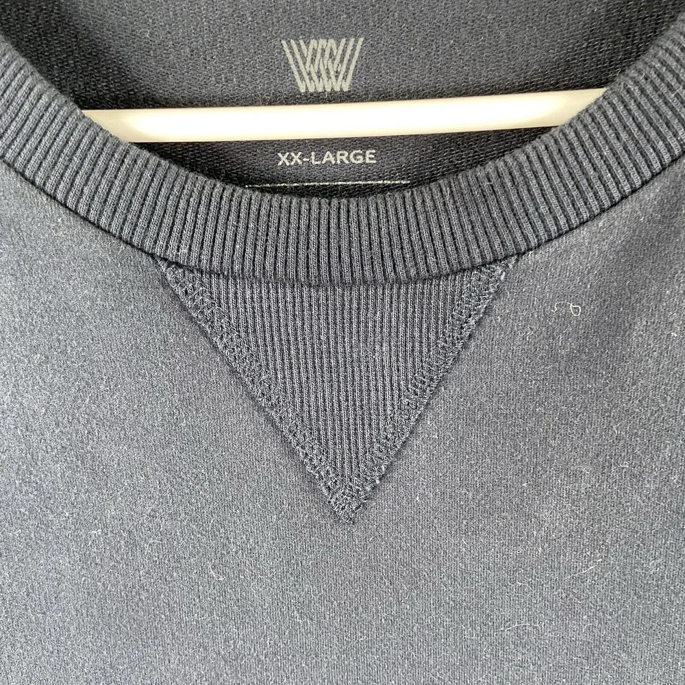 Mack Weldon Sweatshirt Mens XXL Crew Neck Pullover Sweater Blue Cotton Spandex